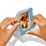 Silicone Reusable Bag  Stand-Up Snack (12 oz) - Ocean Blue G8