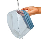 Silicone Reusable Bag  Stand-Up Half Gallon (64 oz) - Ocean Blue G1