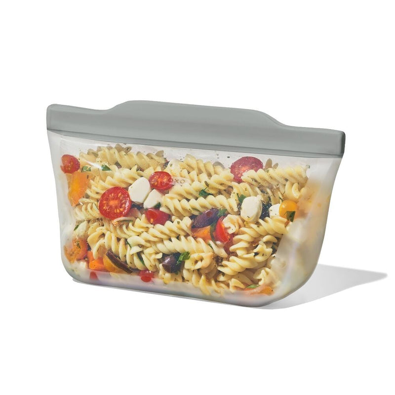 Silicone Reusable Bag  Stand-Up Quart (32 oz) - Fog S3