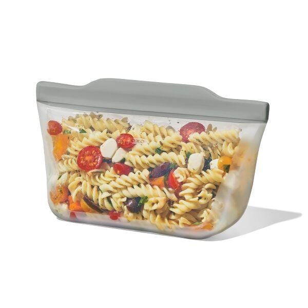 Silicone Reusable Bag  Stand-Up Quart (32 oz) - Fog S3