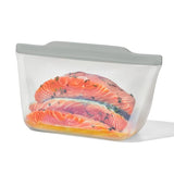 Silicone Reusable Bag  Stand-Up Half Gallon (64 oz) - Fog L3