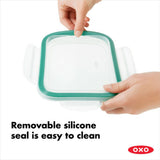 8 Piece Smart Seal Glass Round Container Set L0