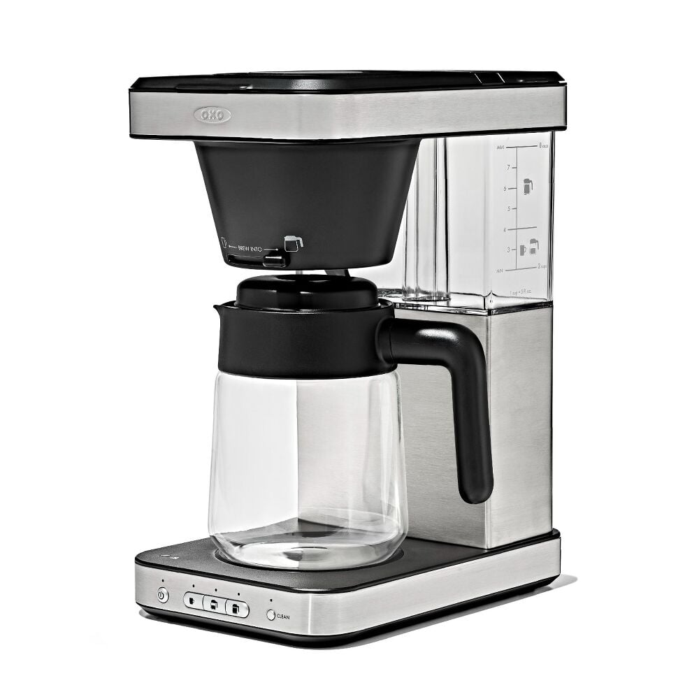 8-Cup Coffee Maker with Podless Single-Serve Function and Glass Carafe K4