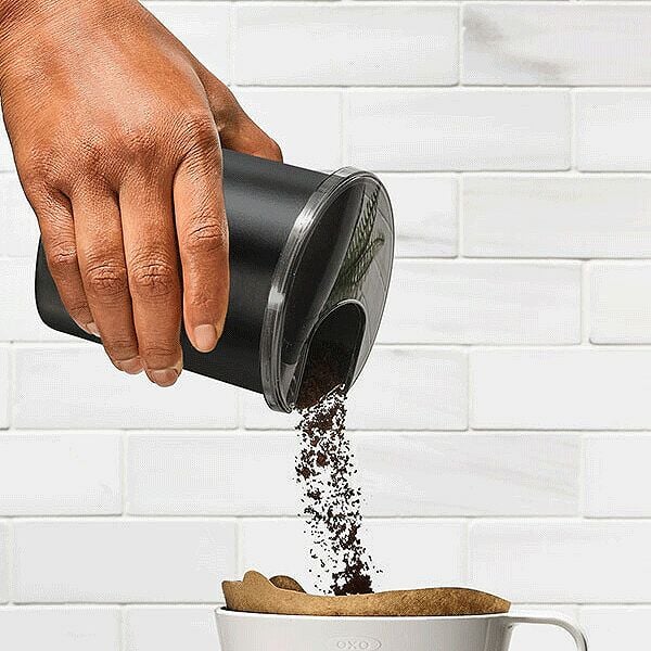 Replacement Coffee Grounds Container for Conical Burr Coffee Grinder - Matte Black G4