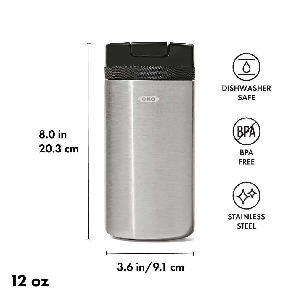 12oz Stainless Steel Coffee Storage Container H2