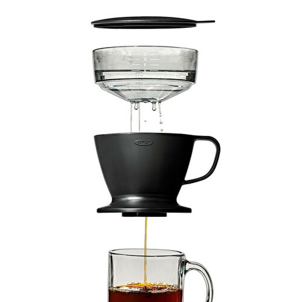Pour Over Coffee Maker with Water Tank - Matte Black S1