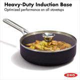 Ceramic Professional Non-Stick 3-Quart Sauté Pan with Lid F6