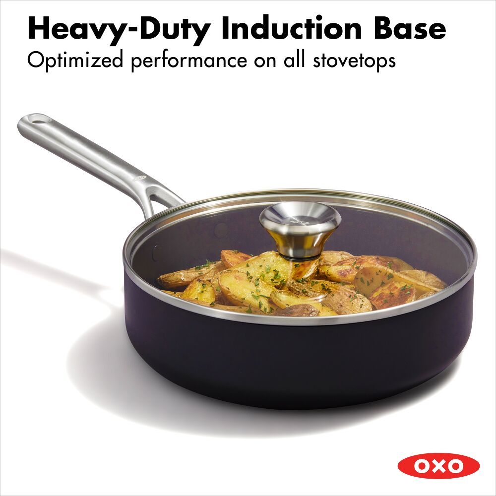 Ceramic Professional Non-Stick 3-Quart Sauté Pan with Lid F6