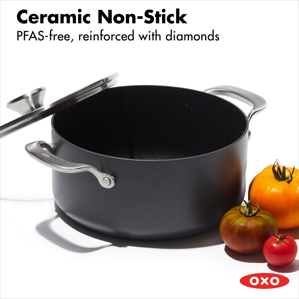 Ceramic Professional Non-Stick 5QT Stock Pot with Lid A1