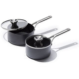 Ceramic Professional Non-Stick 4-Piece Saucepan Set (1.7 Qt & 2.3 Qt) N2