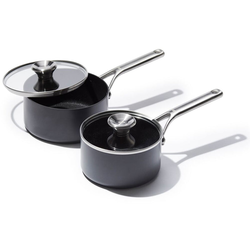 Ceramic Professional Non-Stick 4-Piece Saucepan Set (1.7 Qt & 2.3 Qt) N2