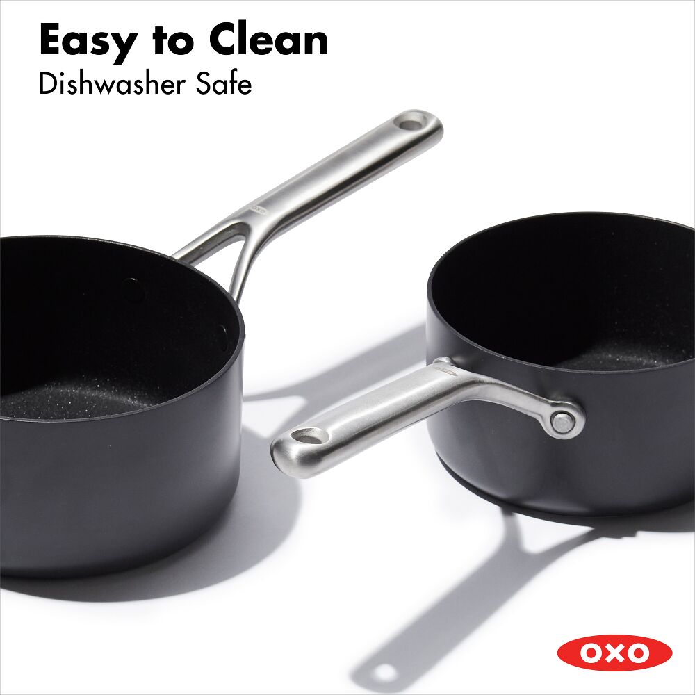 Ceramic Professional Non-Stick 4-Piece Saucepan Set (1.7 Qt & 2.3 Qt) N2