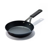 Carbon Steel Obsidian Series 8-Inch Frypan with Silicone Sleeve A7