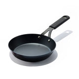 Carbon Steel Obsidian Series 8-Inch Frypan with Silicone Sleeve A7
