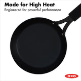 Carbon Steel Obsidian Series 8-Inch Frypan with Silicone Sleeve A7