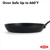 Carbon Steel Obsidian Series 10-Inch Frypan with Silicone Sleeve Z0