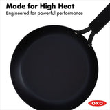 Carbon Steel Obsidian Series 10-Inch Frypan with Silicone Sleeve Z0