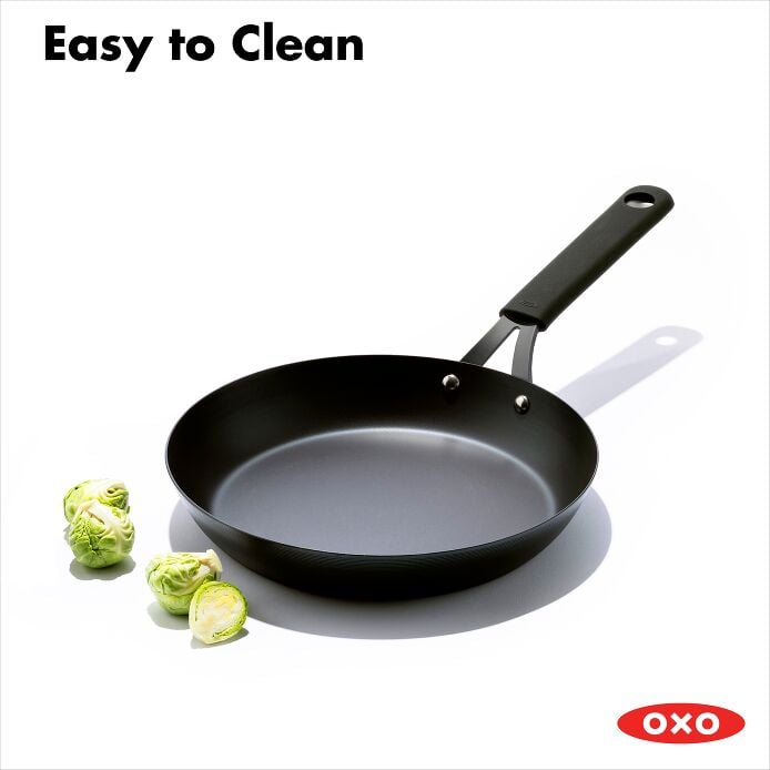 Carbon Steel Obsidian Series 10-Inch Frypan with Silicone Sleeve Z0