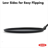 Obsidian Carbon Steel 10-Inch Crêpe Pan with Silicone Sleeve N7