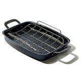 Carbon Steel Obsidian Series Roaster with Rack W3