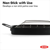 Carbon Steel Obsidian Series Roaster with Rack V1