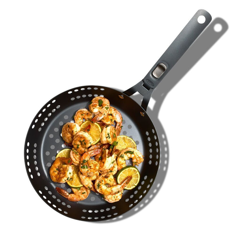 Outdoor 10" Perforated Carbon Steel Pan W0