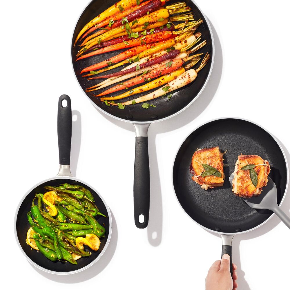 Non-Stick Pro Every Day 3-Piece Frying Pan Set Q9