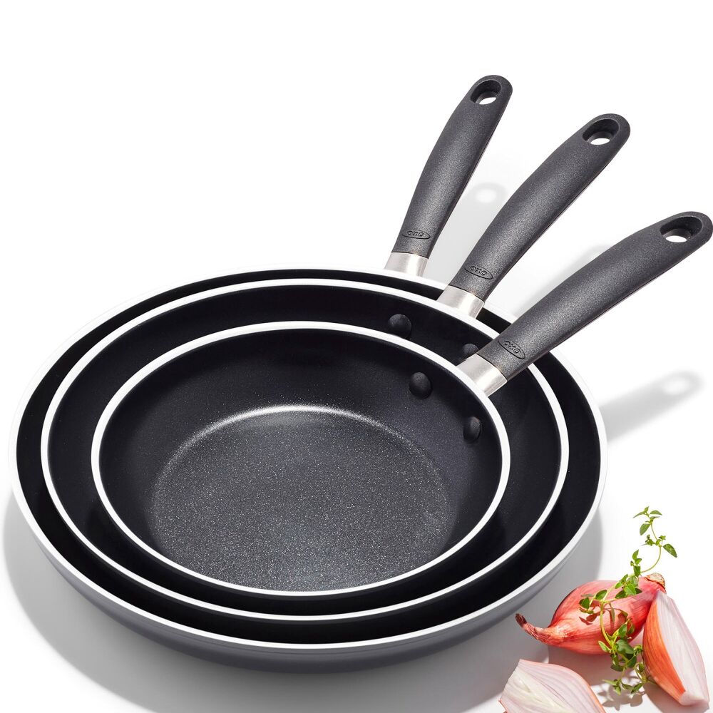 Non-Stick Pro Every Day 3-Piece Frying Pan Set Q9