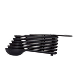 7 Piece Plastic Measuring Spoons - Black B2