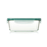 Smart Seal 8 Cup Glass Rectangle Container - Teal J0