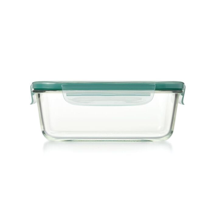 Smart Seal 8 Cup Glass Rectangle Container - Teal J0