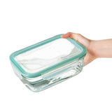 Smart Seal 8 Cup Glass Rectangle Container - Teal J0