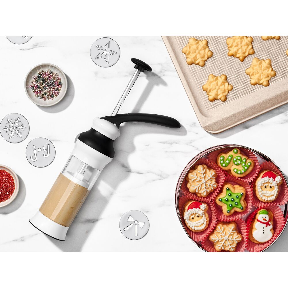 Holiday Cookie Press and Disk Set Bundle A5