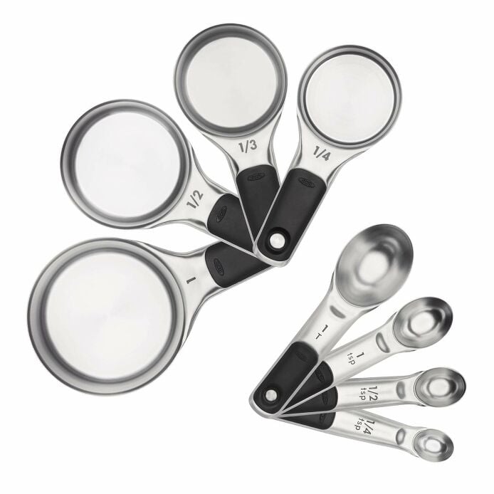 Stainless Steel Measuring Cups and Spoons Set C9