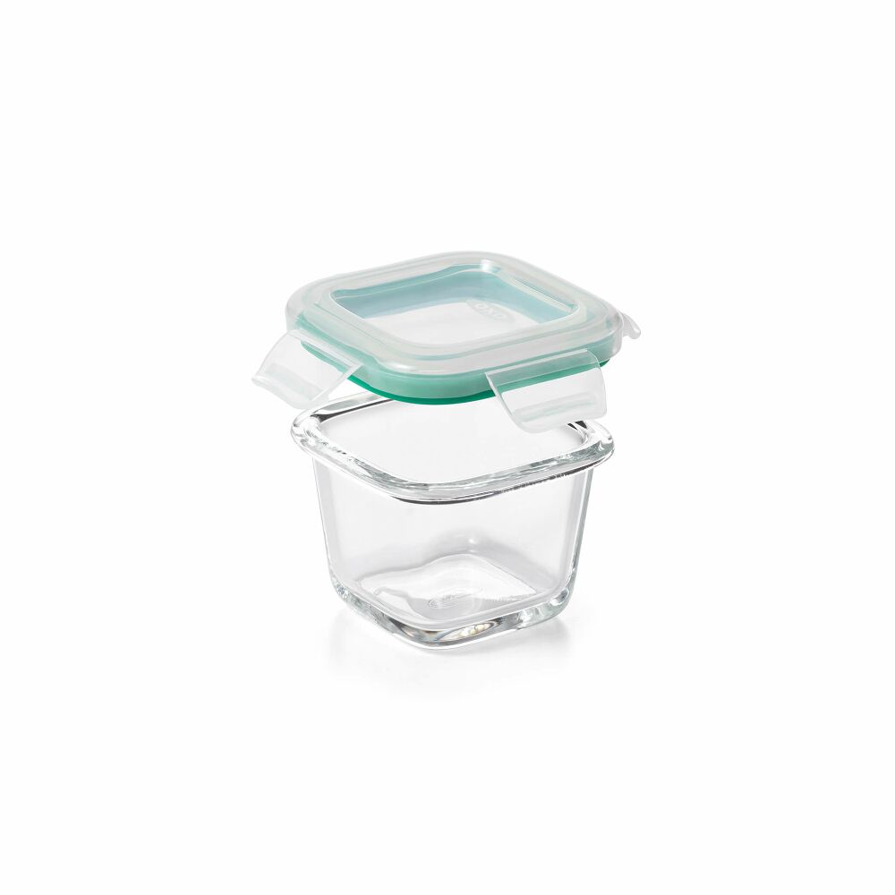 4 Piece Smart Seal Glass Mini Square Container Set L1