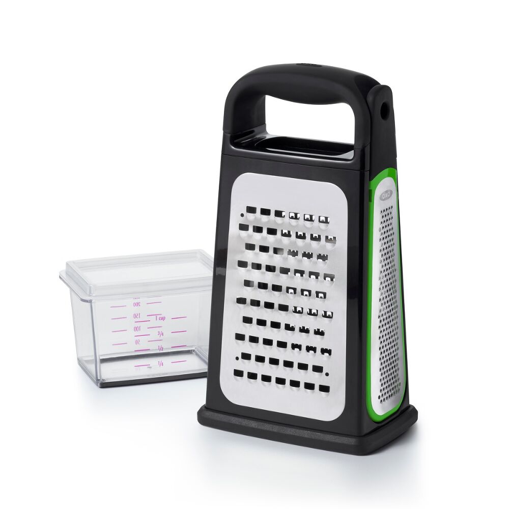 Etched Box Grater With Removable Zester T9