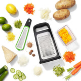 Etched Box Grater With Removable Zester T9