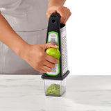Etched Box Grater With Removable Zester T9