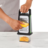 Etched Box Grater With Removable Zester T9