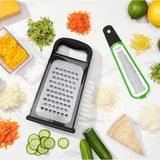 Etched Box Grater With Removable Zester T9