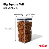 POP Container - Big Square Tall (6.0 Qt.) H6