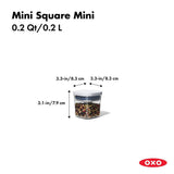 POP Container - Mini Square Mini (0.2 Qt.) Q7
