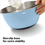 3-Piece Stainless Steel Mixing Bowl Set - Blue/Gray G5
