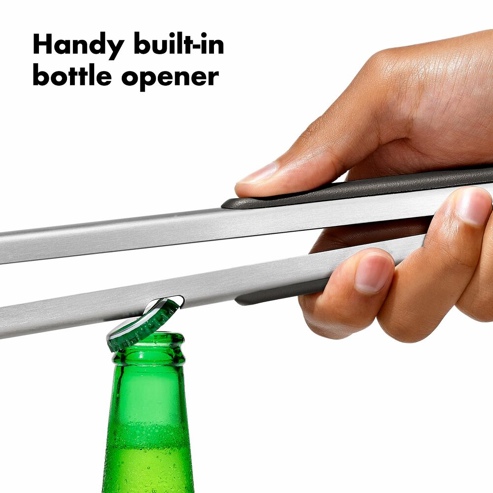Grilling Tongs with Built-In Bottle Opener S0