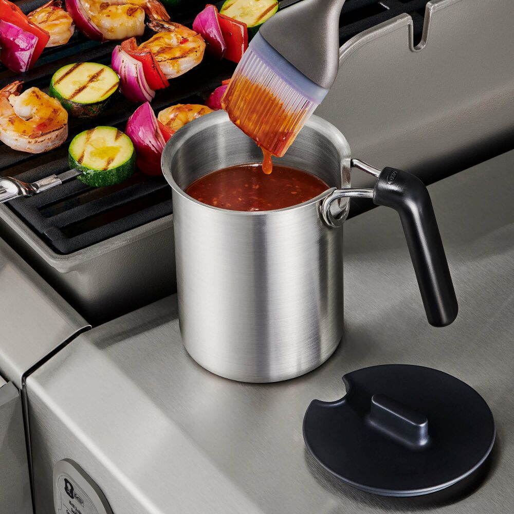 Grilling Basting Pot and Brush Set T3