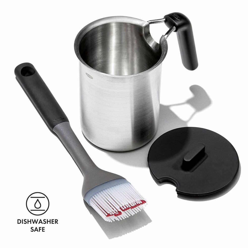Grilling Basting Pot and Brush Set T3