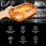 16 Piece Glass Smart Seal Everyday Container Set L0