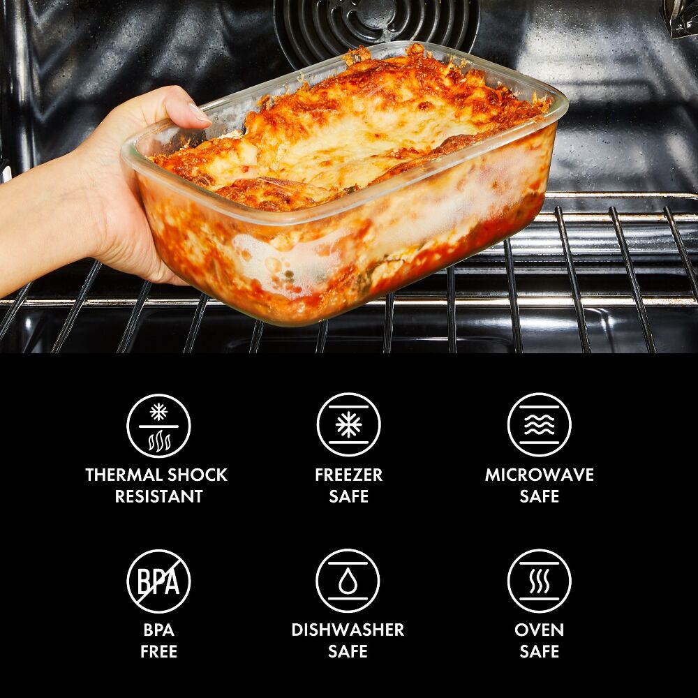 16 Piece Glass Smart Seal Everyday Container Set M1