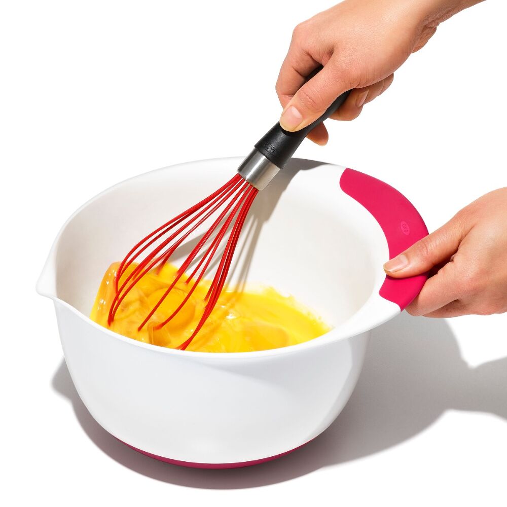 3 Piece Mixing Bowl Set New Colored Handles A2