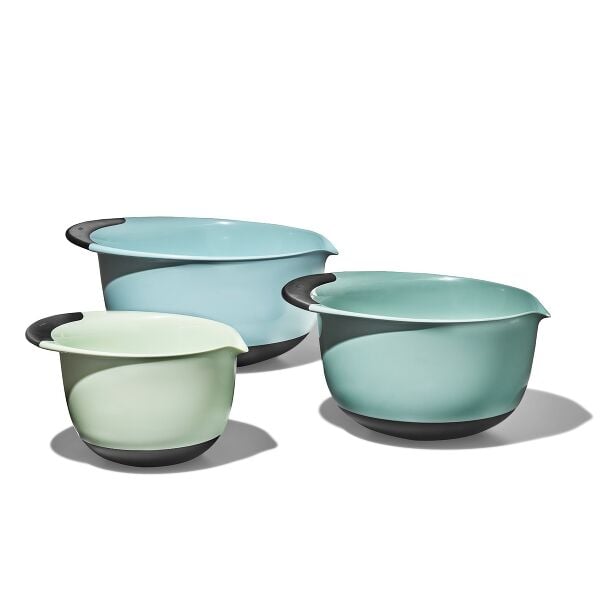 3 Piece Mixing Bowl Set - Cadet Blue, Tower Grey, Jade B8